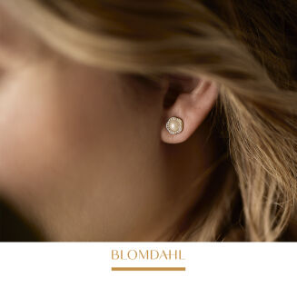 Kolczyki hipoalergiczne Brilliance Fancy Pearl Crystal / White 8 mm - 2