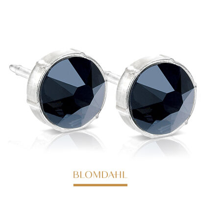 Kolczyki hipoalergiczne Black Diamond 8 mm