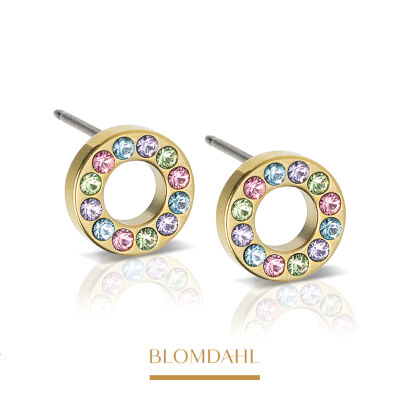Hypoallergenic Earrings Brilliance Puck Hollow Light Fantasy 8 mm