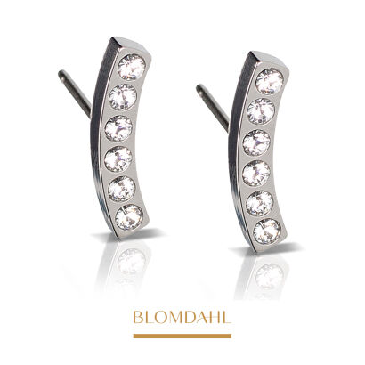 Hypoallergenic Brilliance Sweep Crystal Earrings 14 mm