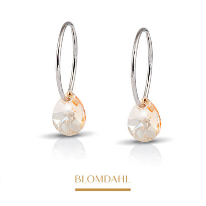 Hypoallergenic Earrings Drop Golden Shadow 8 mm