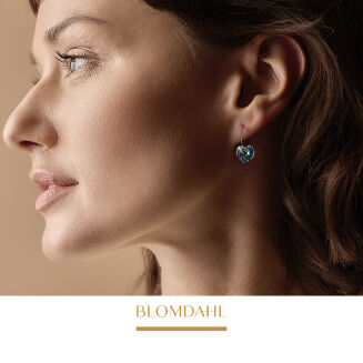 Kolczyki hipoalergiczne Heart Aquamarine 10 mm - 3