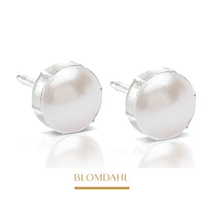 Hypoallergenic Pearl White 6 mm Earrings