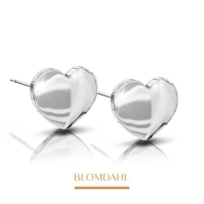 Hypoallergenic Heart Earrings 8 mm