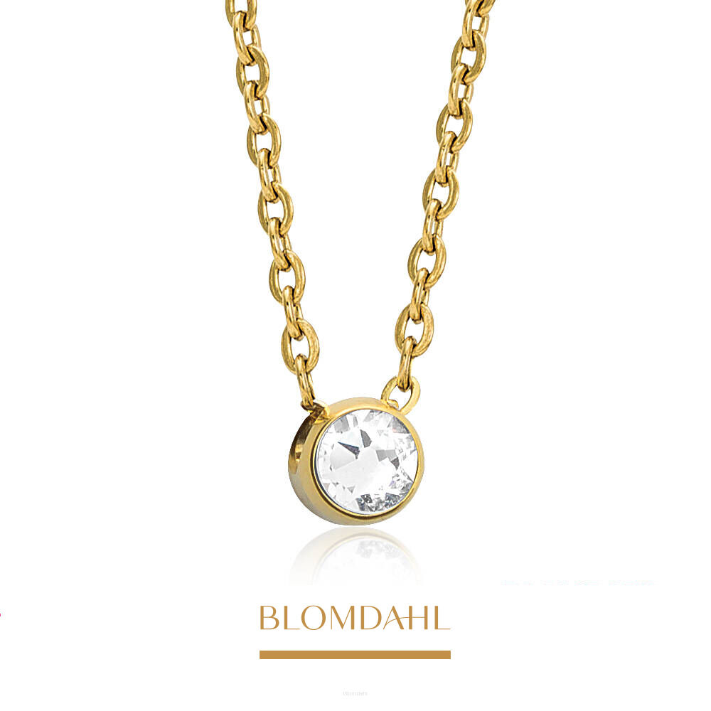 Bezel Crystal 5mm Necklace