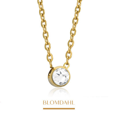 Bezel Crystal 5mm Necklace