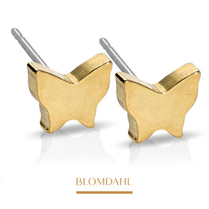 Hypoallergenic Butterfly 8 mm Earrings