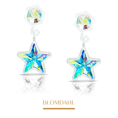 Hypoallergenic Star Rainbow Earrings 4/6 mm
