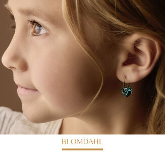 Kolczyki hipoalergiczne Heart Turquoise 10 mm - 2