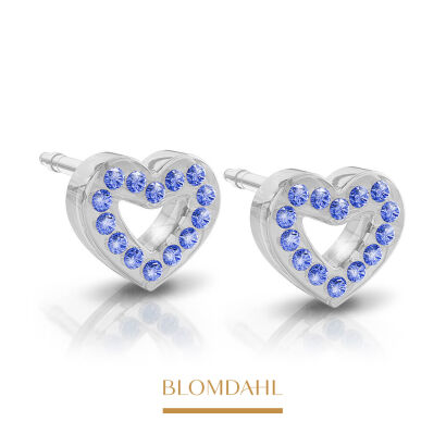 Кулони гіпоалергенні Brilliance Heart Hollow Sapphire 10 мм
