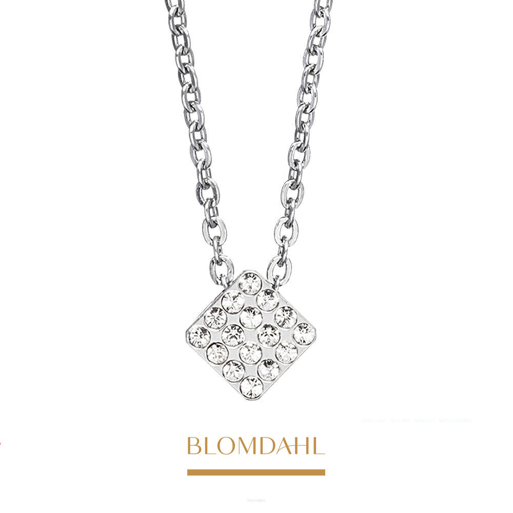 Brilliance Square Crystal Necklace 8 mm