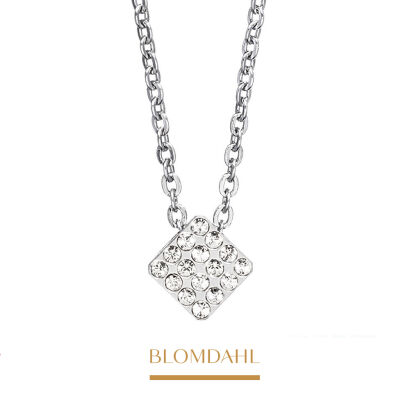 Brilliance Square Crystal Necklace 8 mm