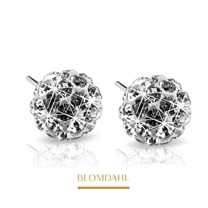 Kolczyki hipoalergiczne Black Diamond Ball 8 mm