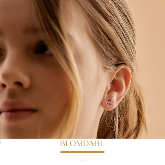 Kolczyki hipoalergiczne Fuchsia 6 mm - 2