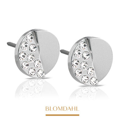 Hypoallergenic Earrings Brilliance Split Crystal 8 mm