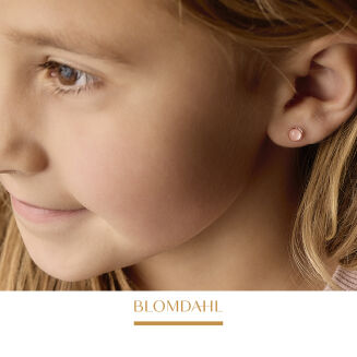 Kolczyki hipoalergiczne Bezel Glossy Coral 6 mm - 2