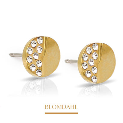 Hypoallergenic Earrings Brilliance Split Crystal 8 mm