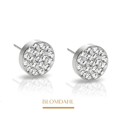 Hypoallergenic Earrings Brilliance Plenary Crystal 8 mm