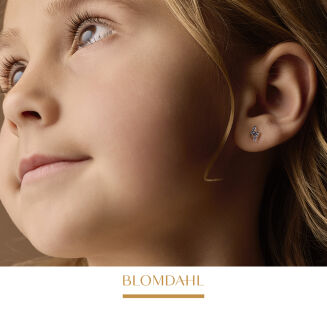 Kolczyki hipoalergiczne Brilliance Flash Sapphire 8 mm - 2