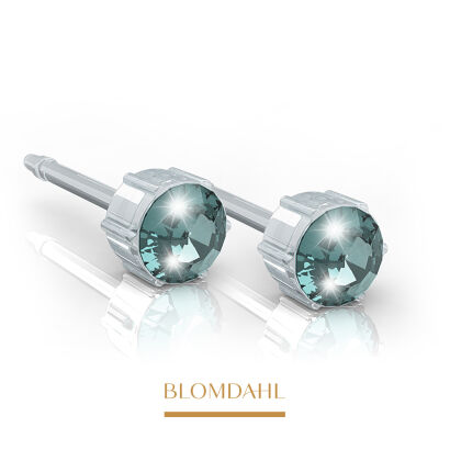 Hypoallergenic Aquamarine 4 mm Earrings