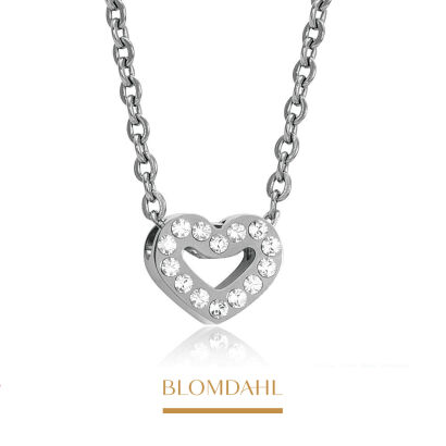 Brilliance Heart Hollow Crystal Necklace 8 mm