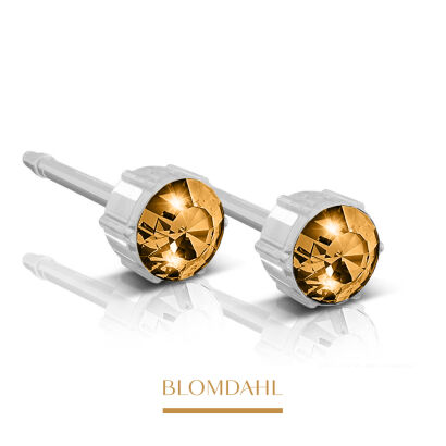 Hypoallergenic Golden Shadow 4 mm Earrings