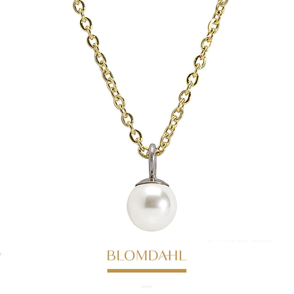 Pearl White Necklace 6 mm