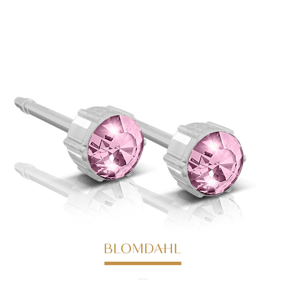 Колечки гіпоалергенні Light Rose 4 мм