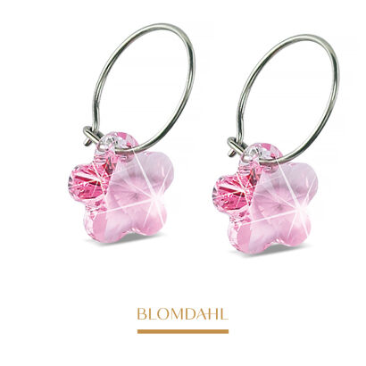 Kolczyki hipoalergiczne Flower Light Rose 12 mm