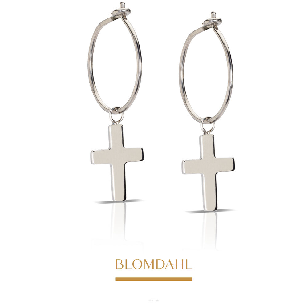 Hypoallergenic Earrings Pendant Cross 11 mm