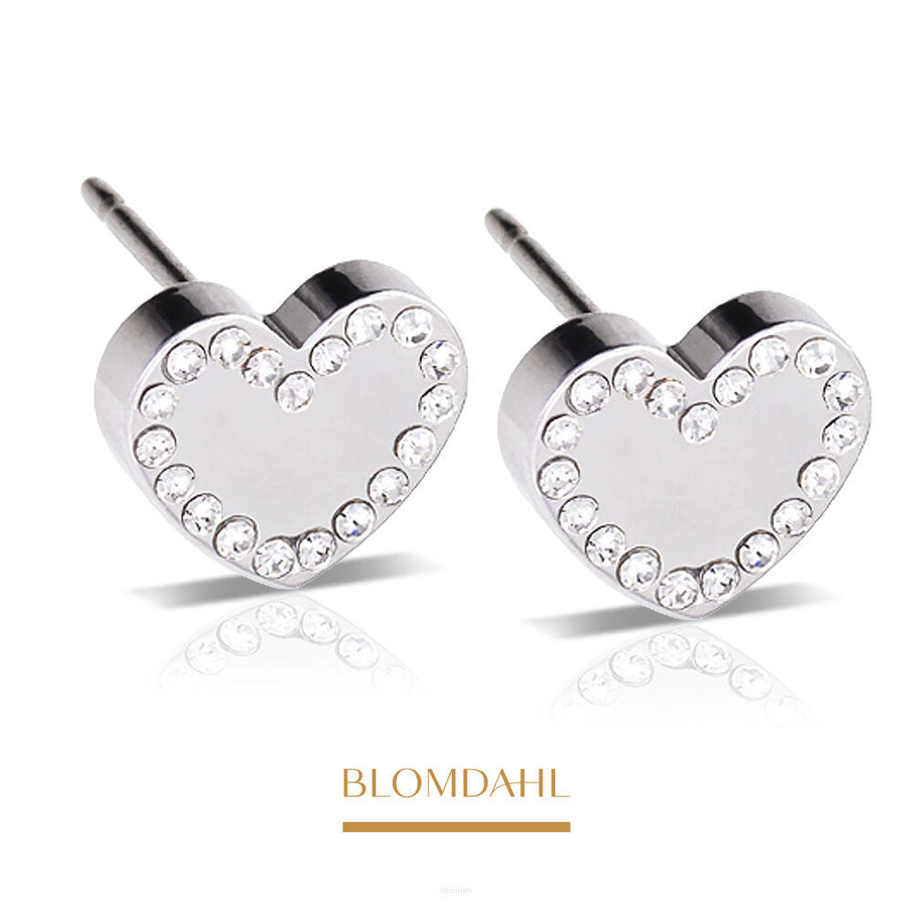 Hypoallergenic Brilliance Sweetheart 8 mm Earrings
