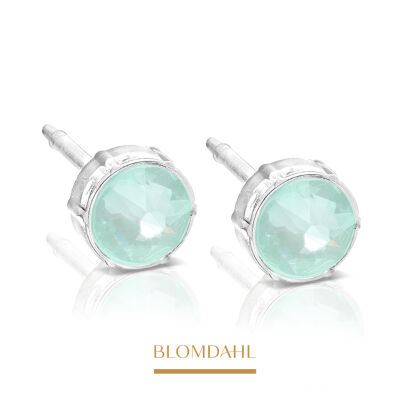 Hypoallergenic Soft Mint 6 mm Earrings