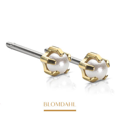 Hypoallergenic Tiffany Pearl White 4mm Earrings