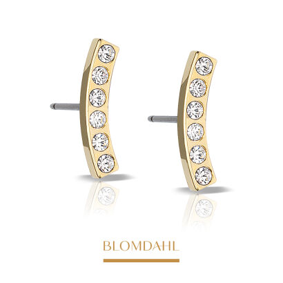 Hypoallergenic Brilliance Sweep Crystal Earrings 14 mm