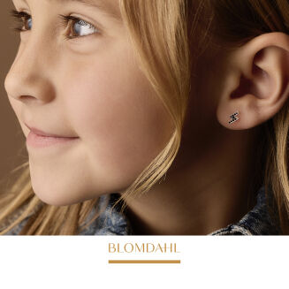 Kolczyki hipoalergiczne Brilliance Flash Jet 8 mm - 2