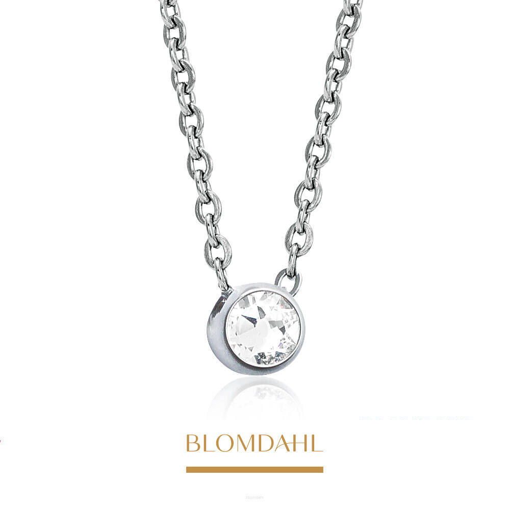 Bezel Crystal 5mm Necklace