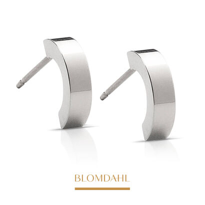 Hypoallergenic Earrings Pendant Plain Curved 10 mm