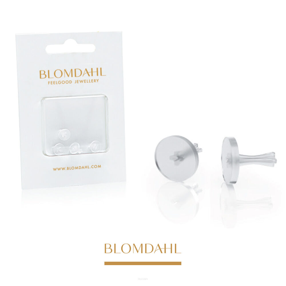 Plastic Earring Stoppers (4 pieces in blister pack)