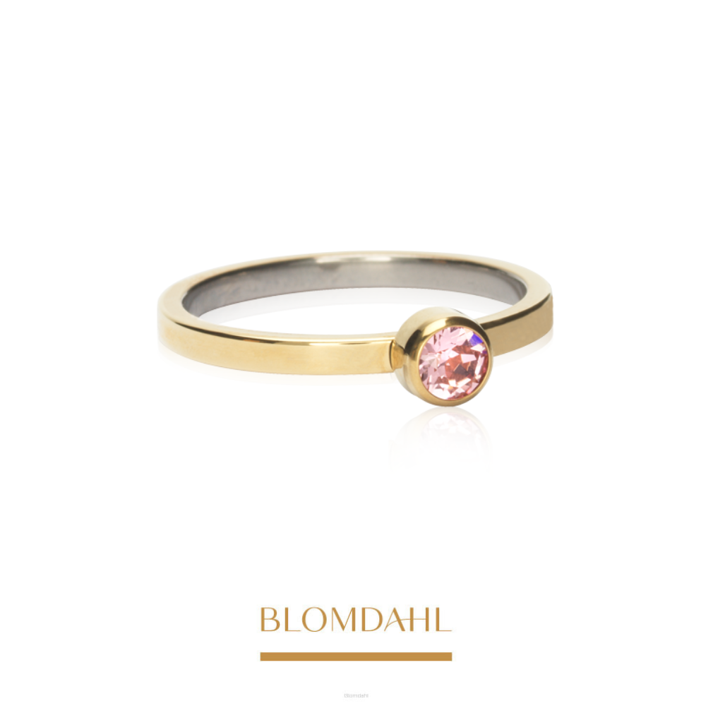 Pierścionek Bezel Light Rose