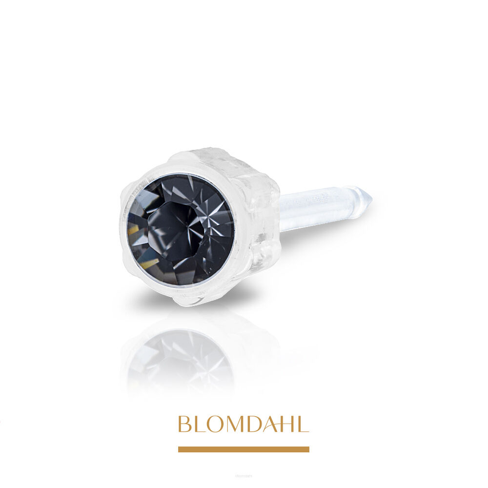 Black Diamond Piercing Earring 4 mm