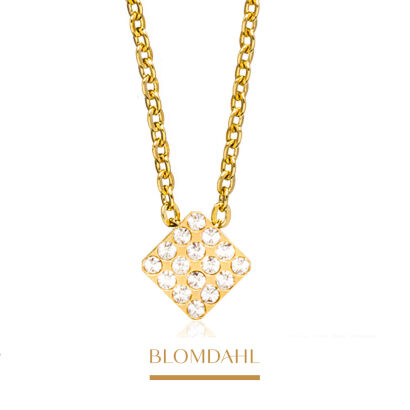 Brilliance Square Crystal Necklace 8 mm