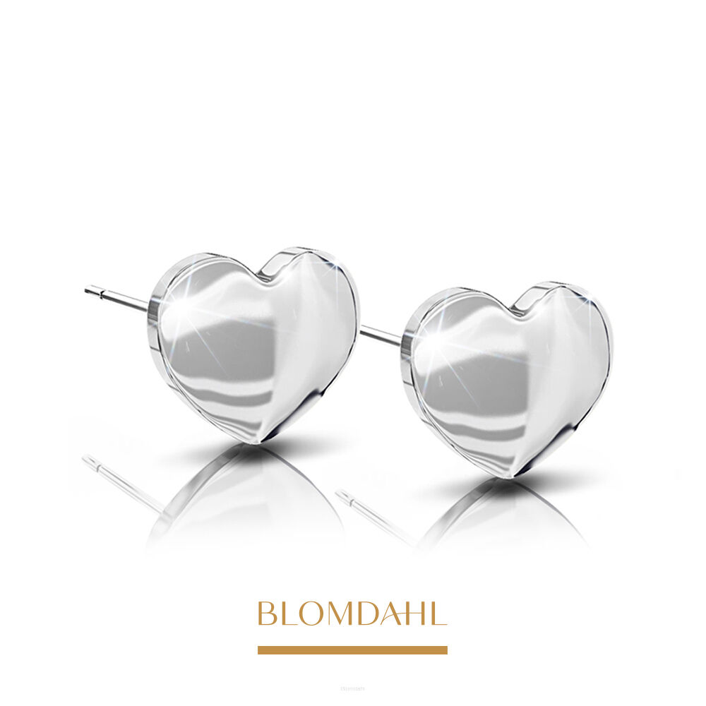Hypoallergenic Heart Earrings 5 mm