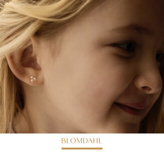 Kolczyki hipoalergiczne Clover Pearl 6 mm - 2